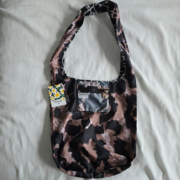 Cracked Glass/Leopard Black/White/Neutral Reversible Reusable Bag - DVF x Target - Picture 5 of 7